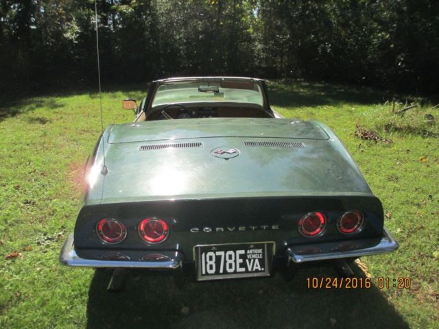 1968 Green Chevrolet Corvette Convertible