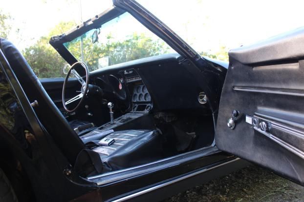 1968 Black Chevrolet Corvette Convertible