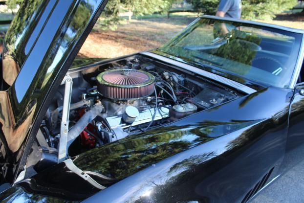 1968 Black Chevrolet Corvette Convertible