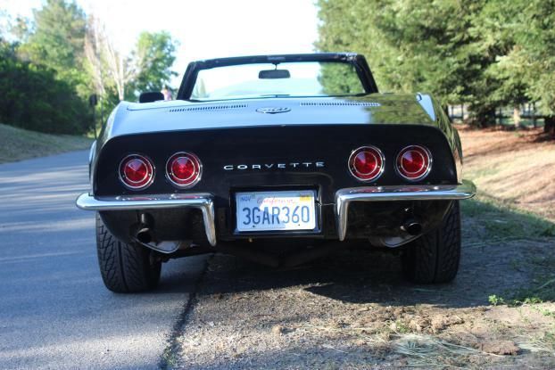 1968 Black Chevrolet Corvette Convertible