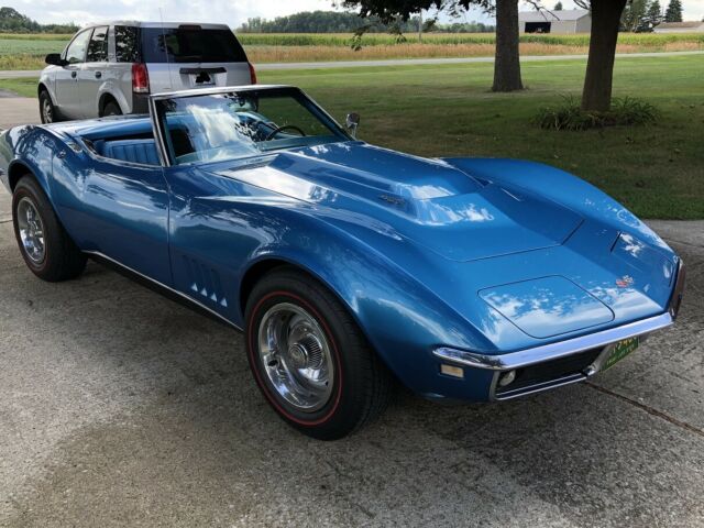 1968 Blue Chevrolet Corvette Convertible