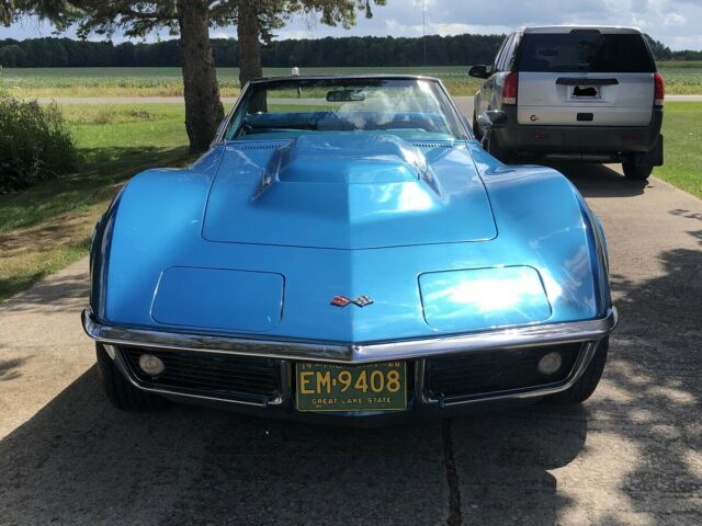 1968 Blue Chevrolet Corvette Convertible