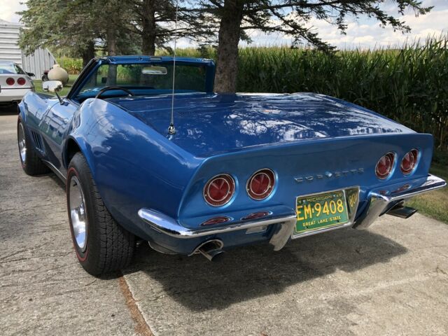 1968 Blue Chevrolet Corvette Convertible