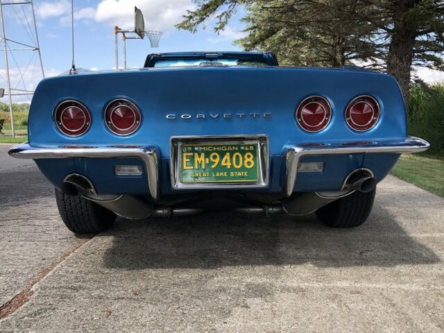 1968 Blue Chevrolet Corvette Convertible