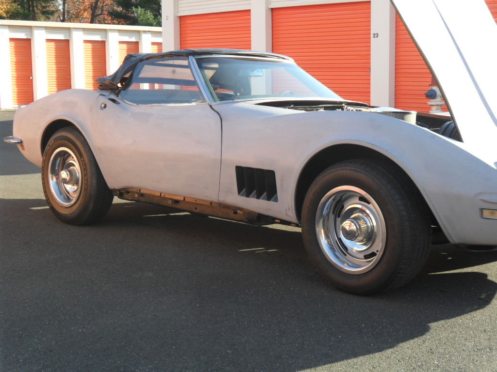 1968 Black Chevrolet Corvette Convertible