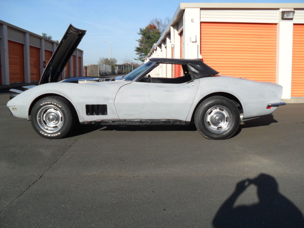 1968 Black Chevrolet Corvette Convertible