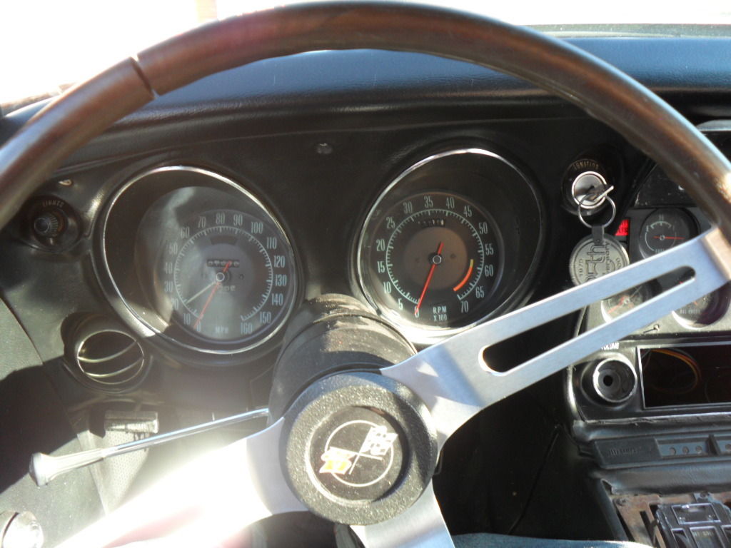1968 Black Chevrolet Corvette Convertible