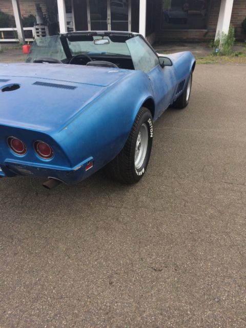 1968 Blue Chevrolet Corvette Convertible