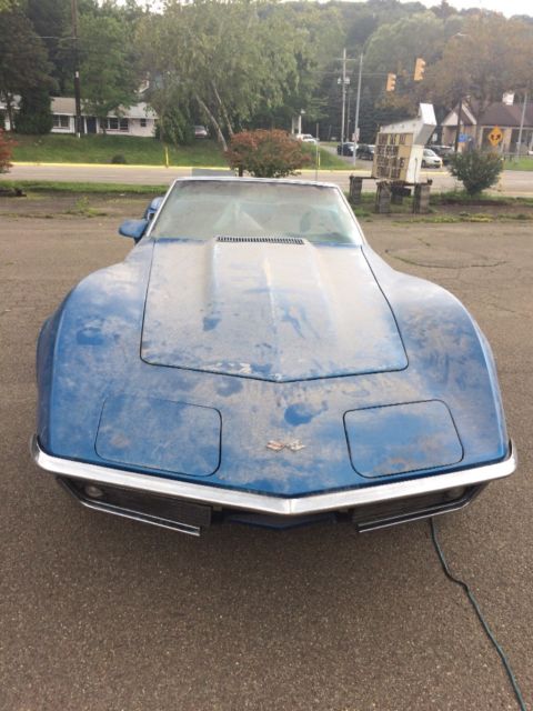 1968 Blue Chevrolet Corvette Convertible