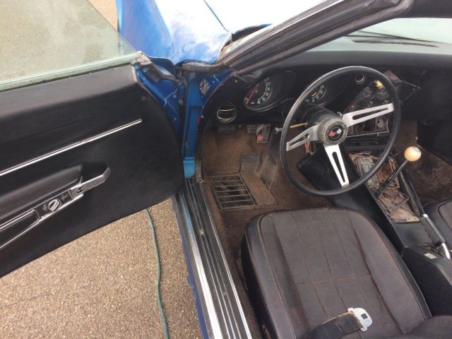 1968 Blue Chevrolet Corvette Convertible