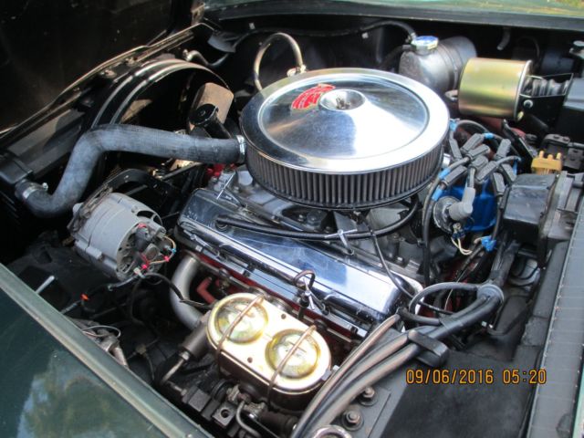 1968 Green Chevrolet Corvette Convertible