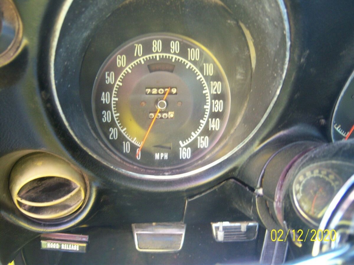 1968 Yellow Chevrolet Corvette Convertible
