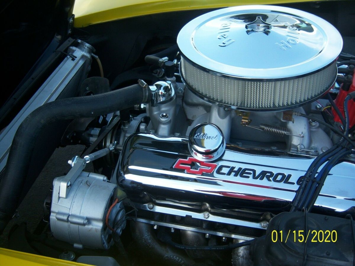 1968 Yellow Chevrolet Corvette Convertible