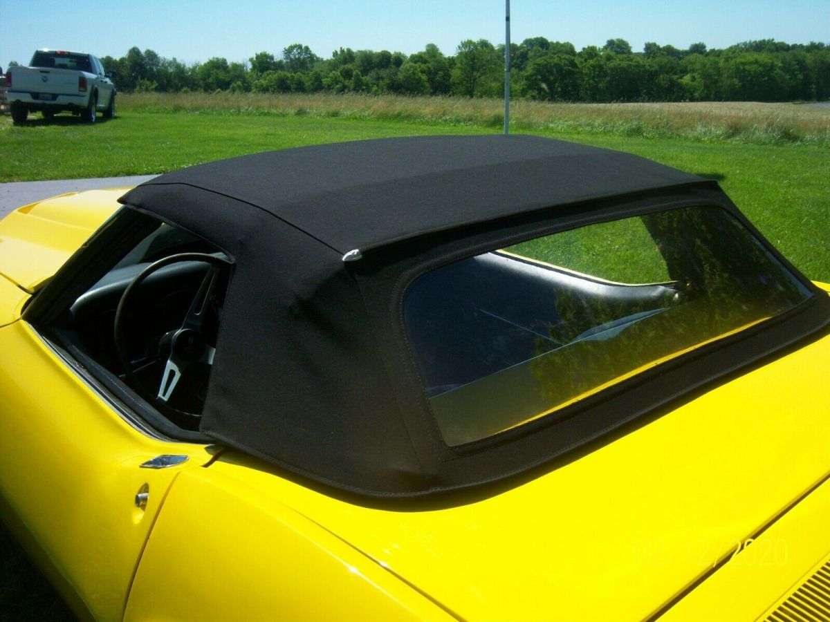 1968 Yellow Chevrolet Corvette Convertible