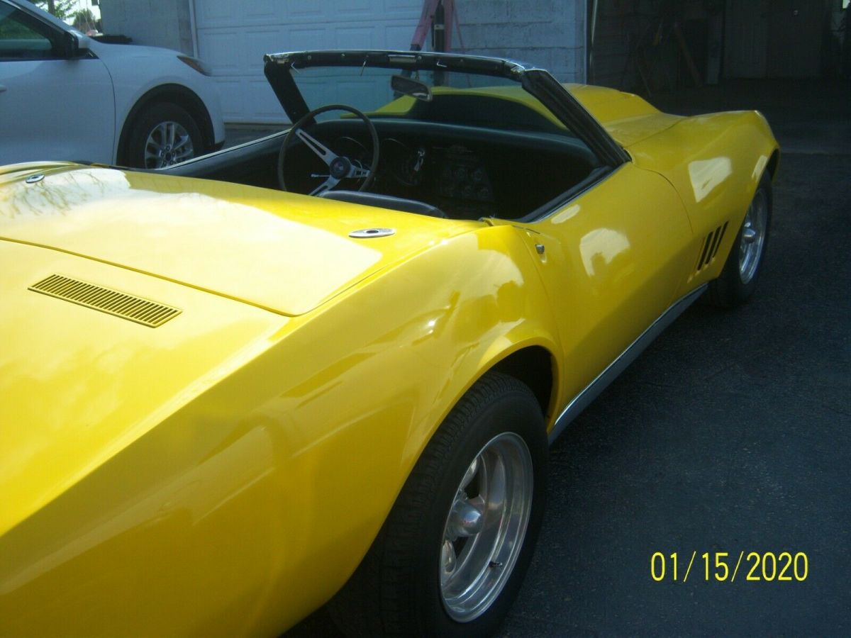 1968 Yellow Chevrolet Corvette Convertible