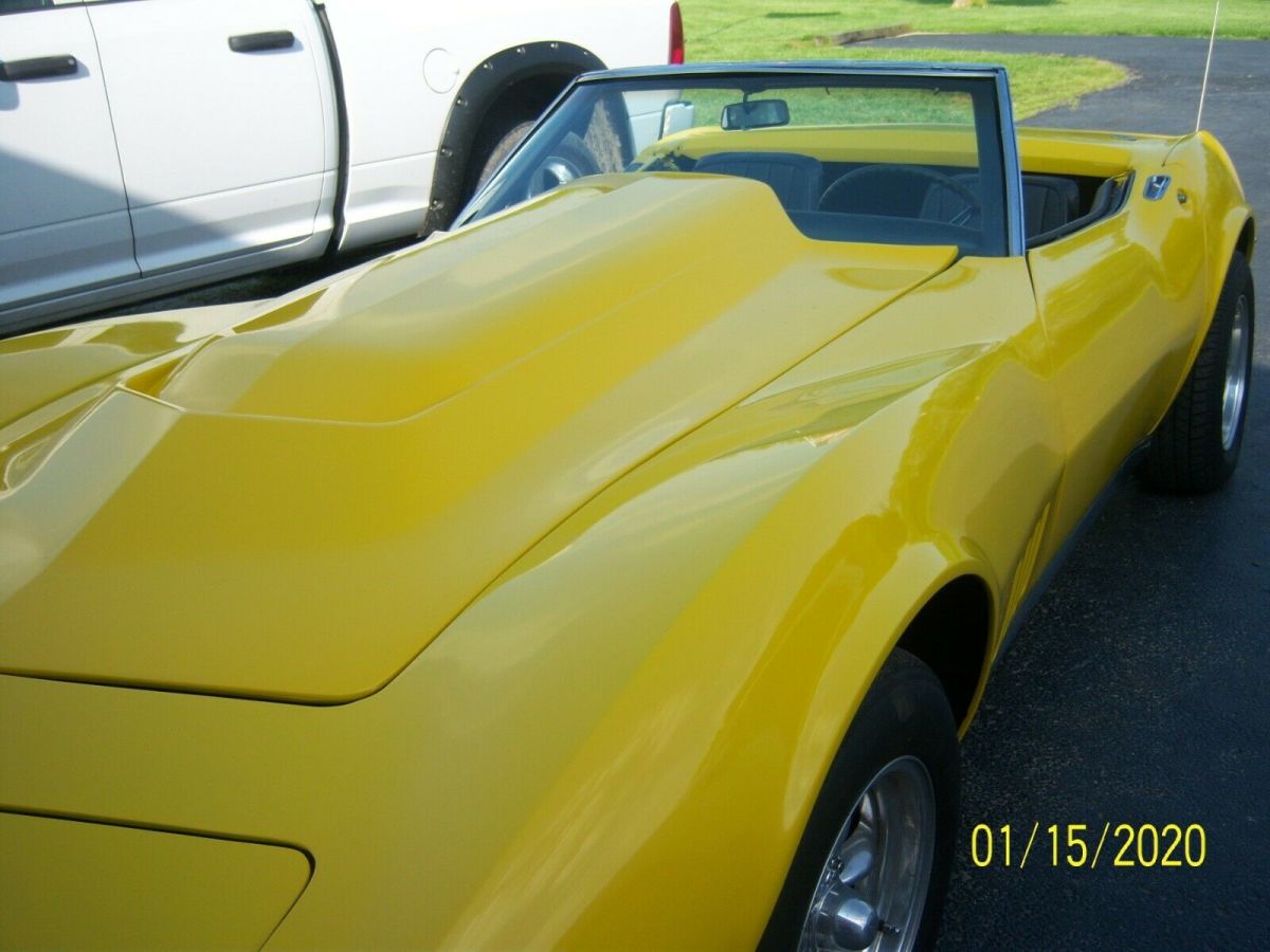 1968 Yellow Chevrolet Corvette Convertible