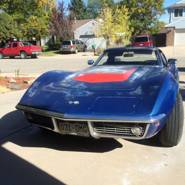 1968 Blue Chevrolet Corvette COUPE