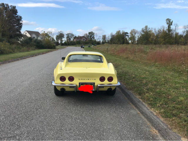 1968 Safari Yellow Chevrolet Corvette Coupe