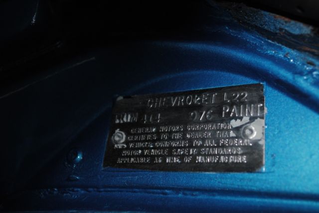 1968 Blue Chevrolet Corvette