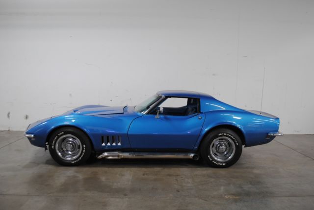1968 Blue Chevrolet Corvette