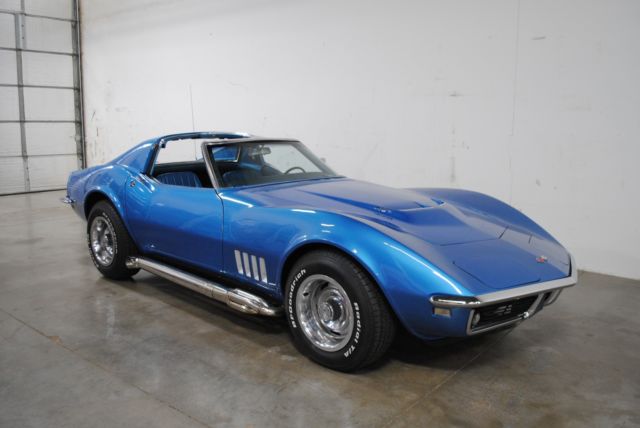 1968 Blue Chevrolet Corvette