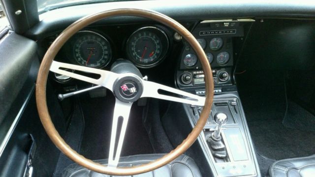 1968 Black Chevrolet Corvette Convertible