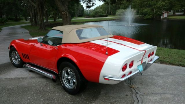 1968 Orange Chevrolet Corvette Convertible