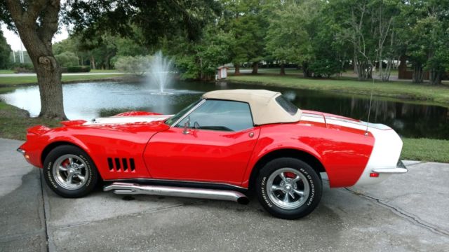 1968 Orange Chevrolet Corvette Convertible