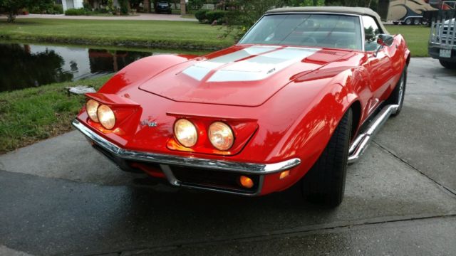 1968 Orange Chevrolet Corvette Convertible