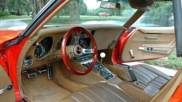 1968 Orange Chevrolet Corvette Convertible