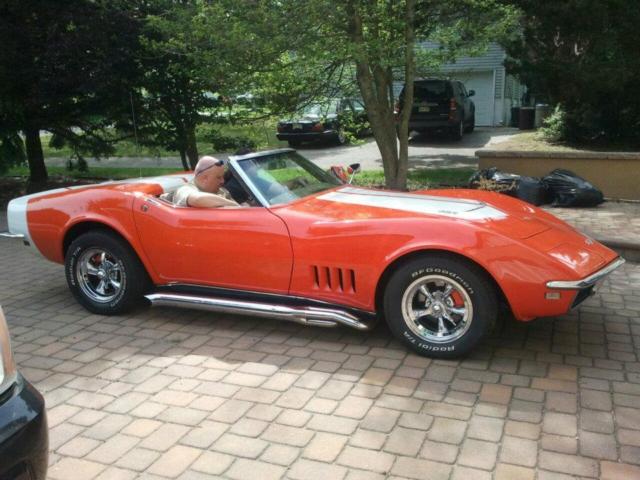 1968 Orange Chevrolet Corvette Convertible
