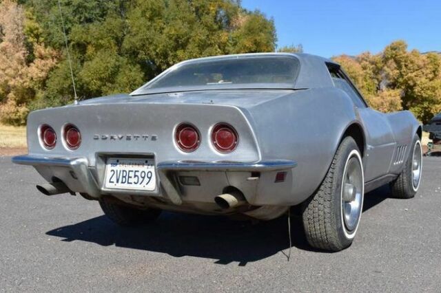 1968 Silver Chevrolet Corvette Convertible