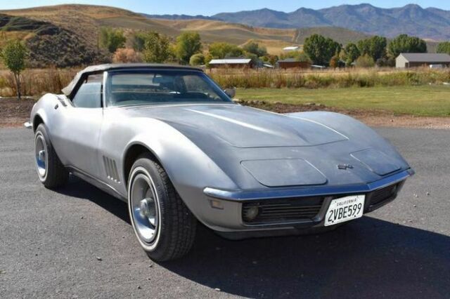 1968 Silver Chevrolet Corvette Convertible