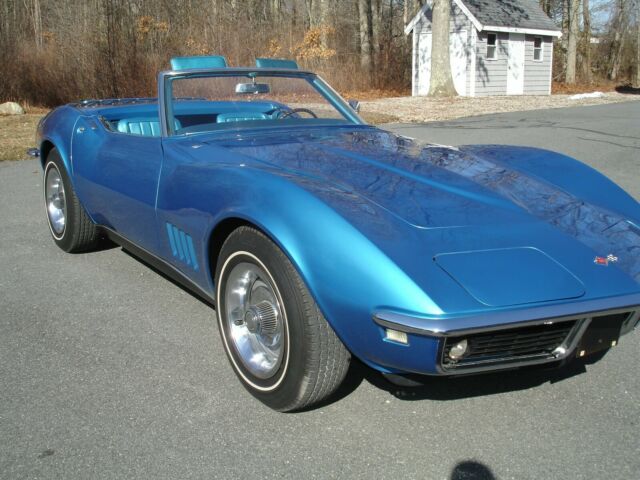 1968 Blue Chevrolet Corvette Convertible