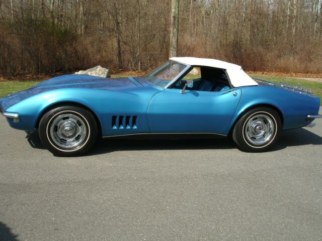 1968 Blue Chevrolet Corvette Convertible