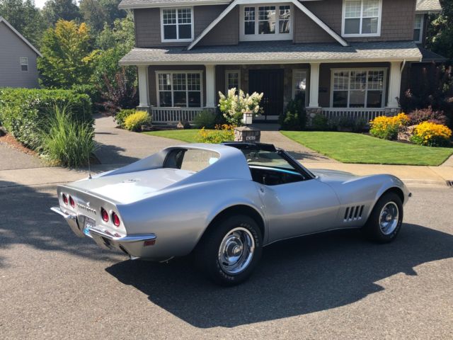 1968 Silver Chevrolet Corvette Coupe