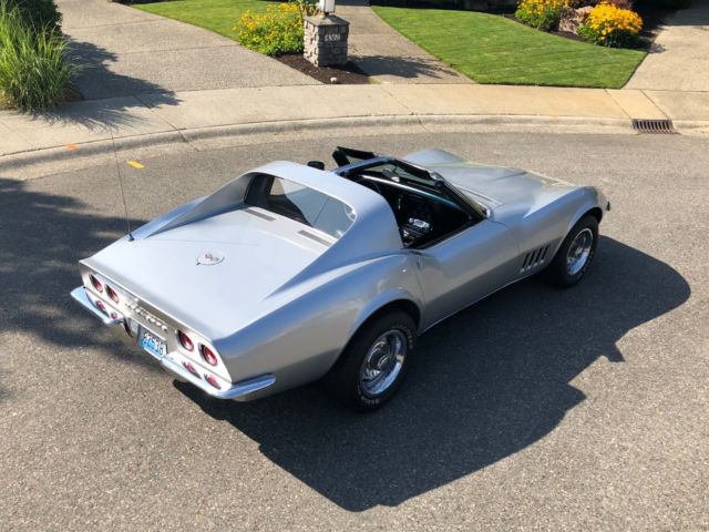 1968 Silver Chevrolet Corvette Coupe