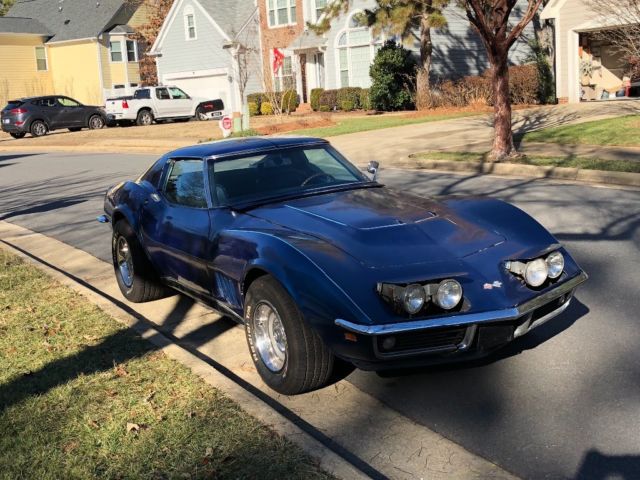 1968 Blue Chevrolet Corvette Coupe