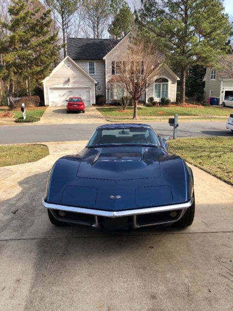 1968 Blue Chevrolet Corvette Coupe