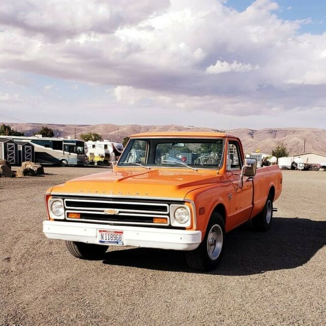 1968 Orange Chevrolet C-10