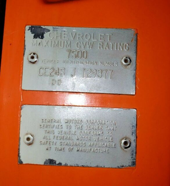 1968 Orange Chevrolet C-10