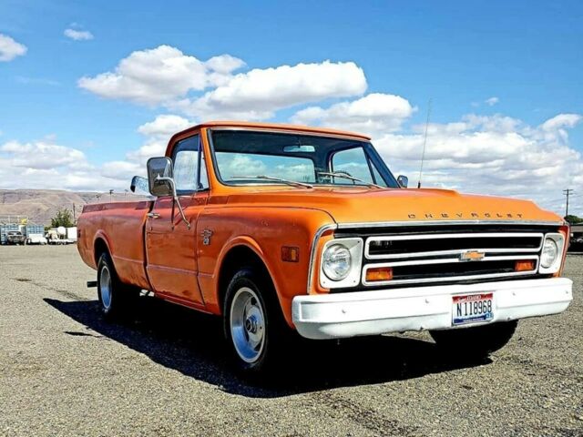 1968 Orange Chevrolet C-10