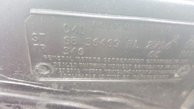 1968 WHITE Oldsmobile 442 4 DOOR SEDAN