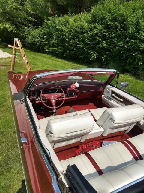 1968 Red Cadillac DeVille Convertible