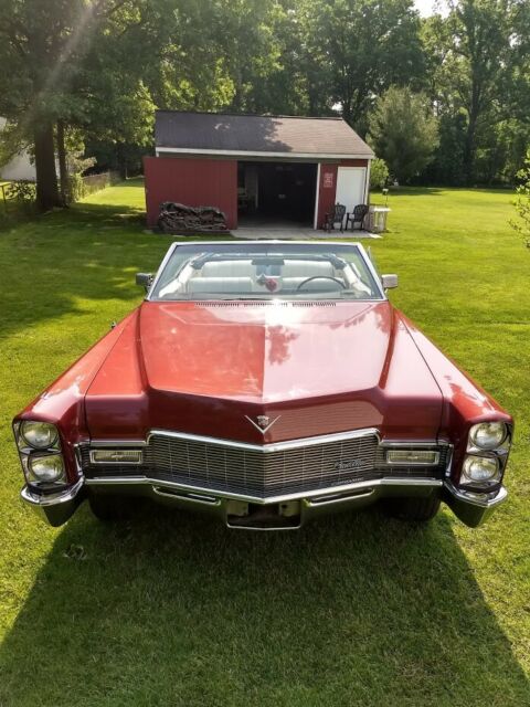 1968 Red Cadillac DeVille Convertible