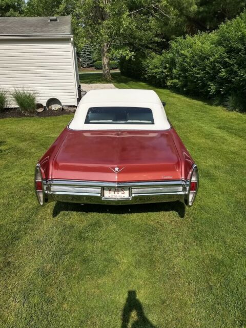 1968 Red Cadillac DeVille Convertible