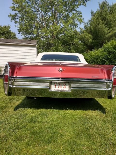 1968 Red Cadillac DeVille Convertible