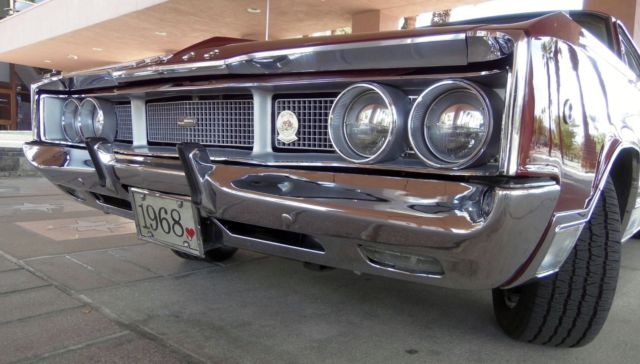 1968 Burgundy Dodge Monaco Coupe