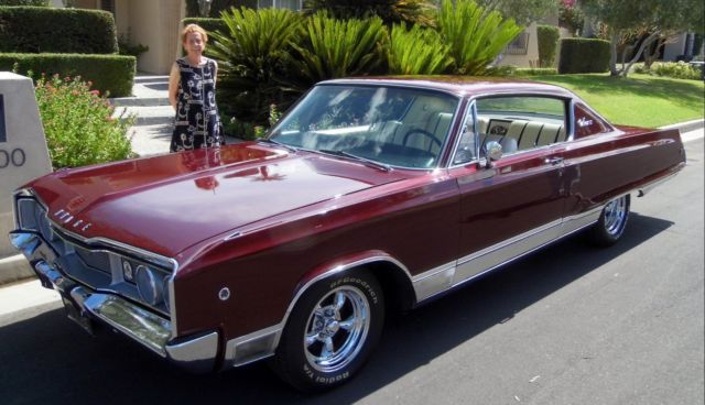 1968 Burgundy Dodge Monaco Coupe
