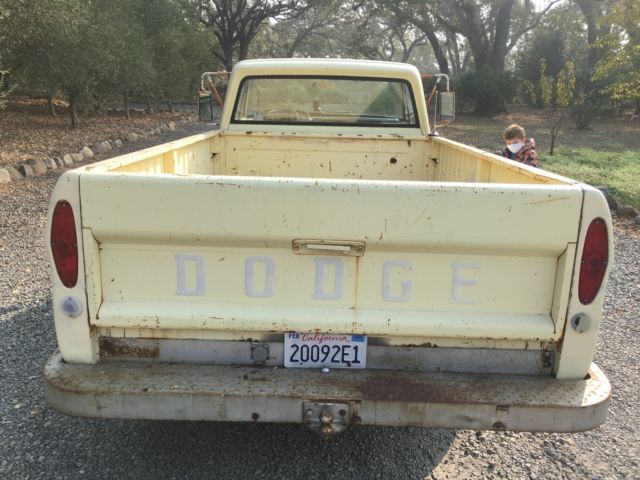1968 Yellow Dodge Other Pickups